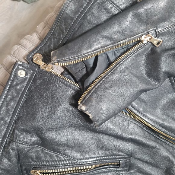 Massimo Dutti Natural Leather Woman M/ black Jackets - Picture 13 of 16